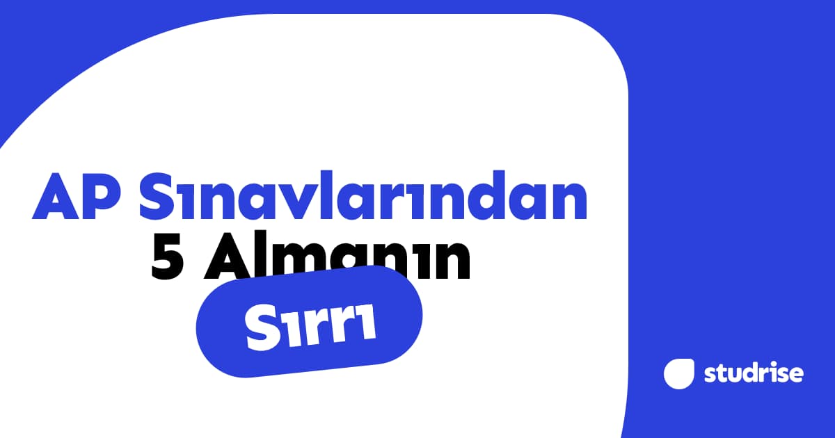 AP Sınavlarına Nasıl Hazırlanılır? (1 Yıllık Plan)
